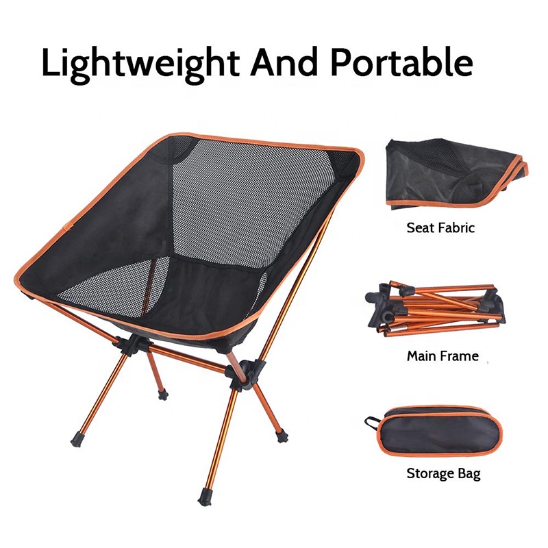 Outdoor Lightweight Aluminum Frame Folding Camping Chair