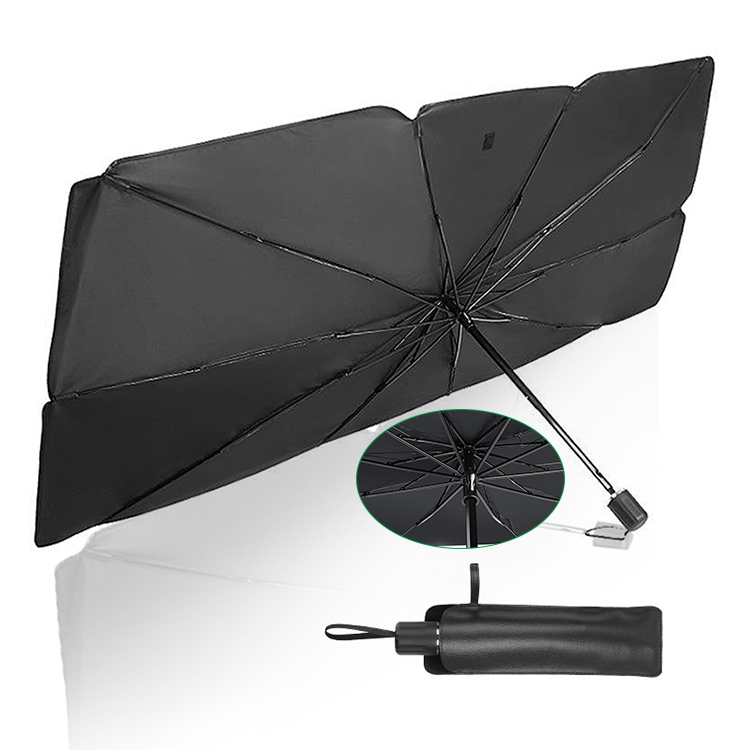 Foldable UPF50+ UV Resistant Car Windscreen Sunshade Umbrella