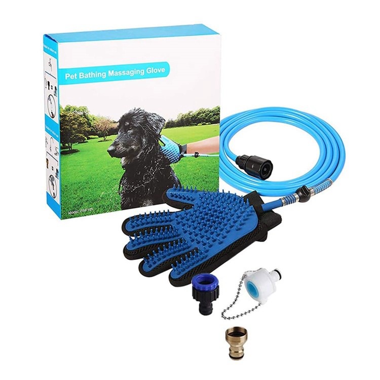 Pet Dog Bath Massaging Glove 
