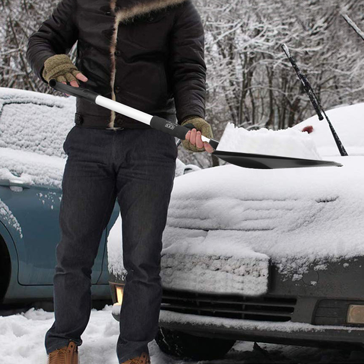 Durable And Lightweight Plastic Snow Shovel Snow, Snow Shovel Aluminium Handle,snow Pusher Function Snow Shovel For Car