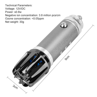 Aluminum Mini Car Air Purifier Ionizer Generator Home Air Purifier, Air Purifier Car 