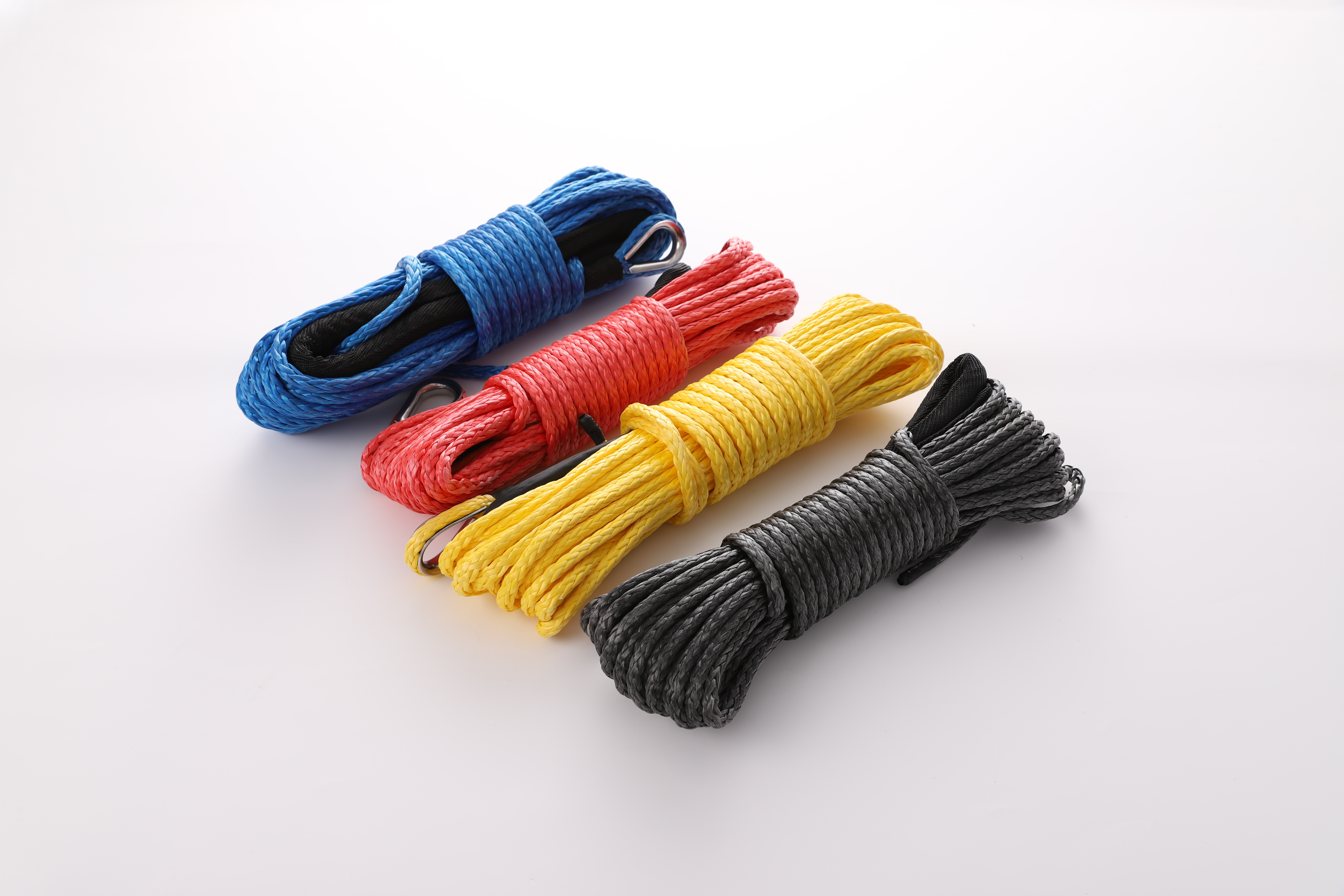 Synthetic Winch Rope 1/4" x 50' 7700LBs Towing Winch Cables