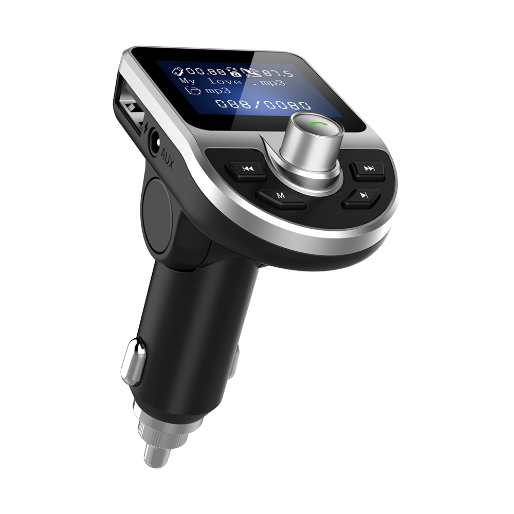 Universal Smart IC Long Range 3.1A Output 2 USB Car Fm Transmitter For Car Blue Tooth