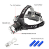 High Power Bright 15W 1600Lm Rechargeable LED Headlamp