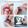 2 Pcs Round Shape Wide Angle Car Blind Spot Mirror For All Universal Cars