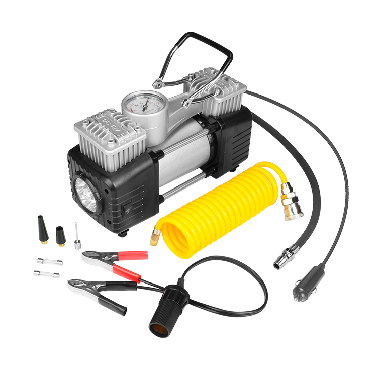 120PSI Metal And ABS Portable Air Compressor Pump Cordless Tire Inflator, Tire Inflator Pump