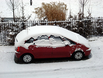 What to do if the car is covered with snow