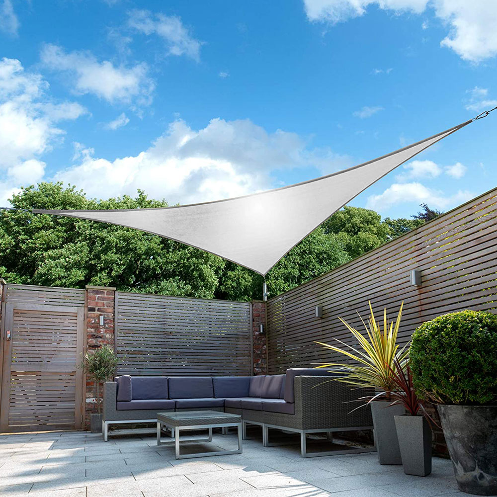 Triangle Sun Shade Sail Canopy UV Block Awning For Outdoor Patio Garden Backyard