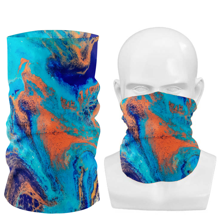 Bandana Print Cooling Outdoor Magic Scarf Elastic Seamless Facemask