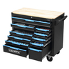 12-drawer Metal Garage Workshop Tool Cabinet Heavy Duty Tool Box Roller Rolling Tool Trolley with Brake